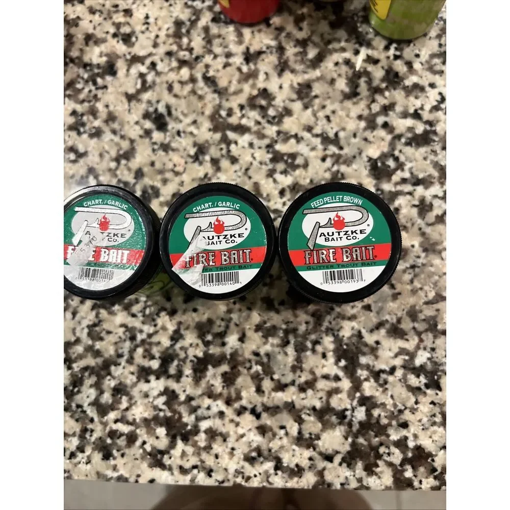 LOT of 3 Pautzke Fire Bait GlitterTrout Fishing Bait 1.5oz NEW